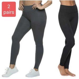 NWOT 2-Pack Black Bow Sueded Lightweight Legging sz M